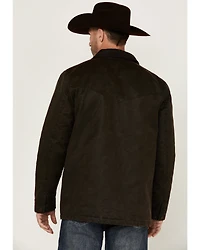 Cody James Men's Road Dust Washed Oil Skin Long Jacket