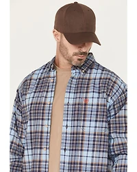 Ariat Men's FR Cienega Plaid Print Long Sleeve Button-Down Work Shirt
