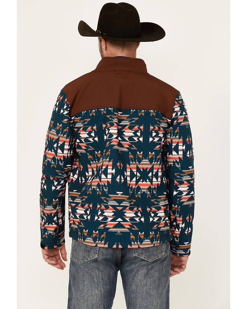 RANK 45® Men's Southwestern Print Color Block Jacket