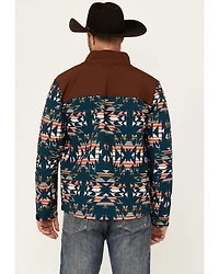 RANK 45® Men's Southwestern Print Color Block Jacket