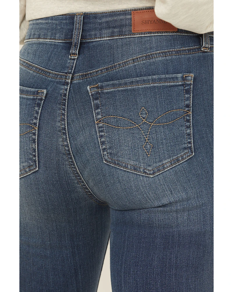 Shyanne Women's Celeste High Rise Bootcut Stretch Denim Jeans