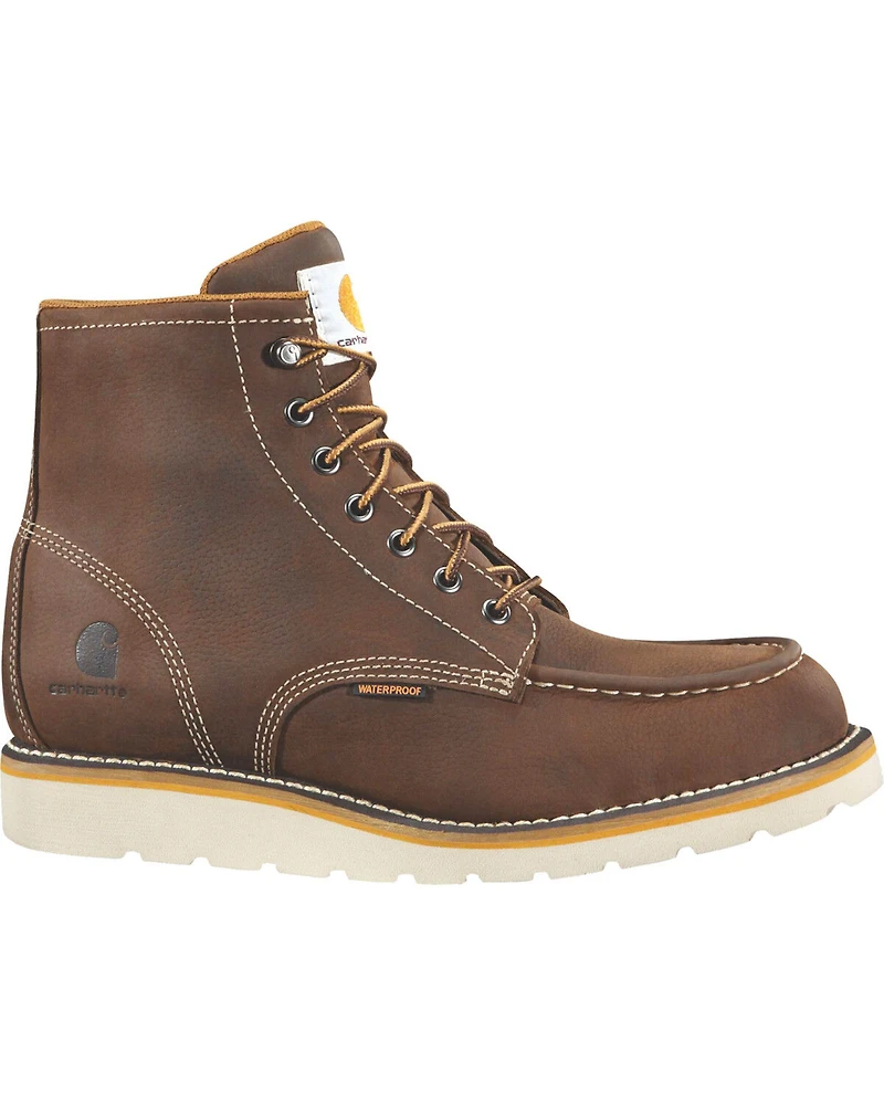 Carhartt Men's 6" Waterproof Wedge Boots - Moc Toe