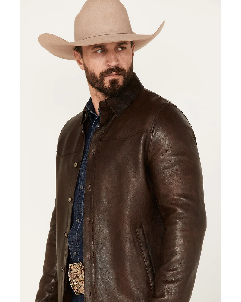 Scully Men's Brown Leather Jacket