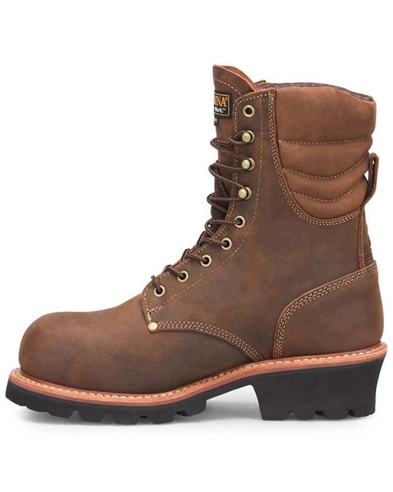 Carolina Men's 9" Hemlock Waterproof 400G Logger Work Boots - Composite Toe