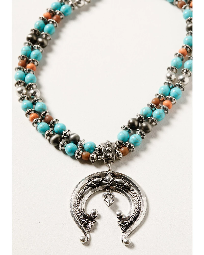 Shyanne Women's Wildflower Bloom Squash Blossom Beaded Necklace