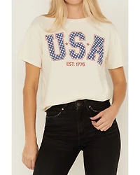 Youth Revolt Women's USA EST. 1776 Short Sleeve Graphic Tee