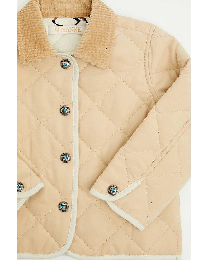 Shyanne Toddler Girls' Lilbet Quilted Concho Snap Jacket