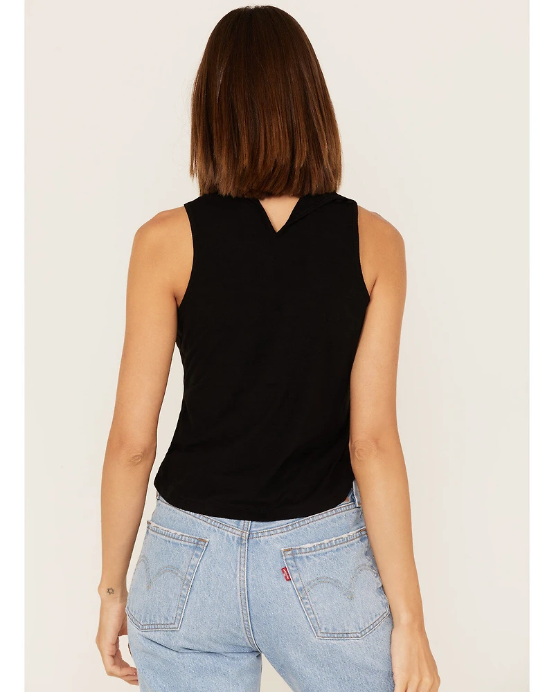 Shyanne Women's Suede Cutout Tank