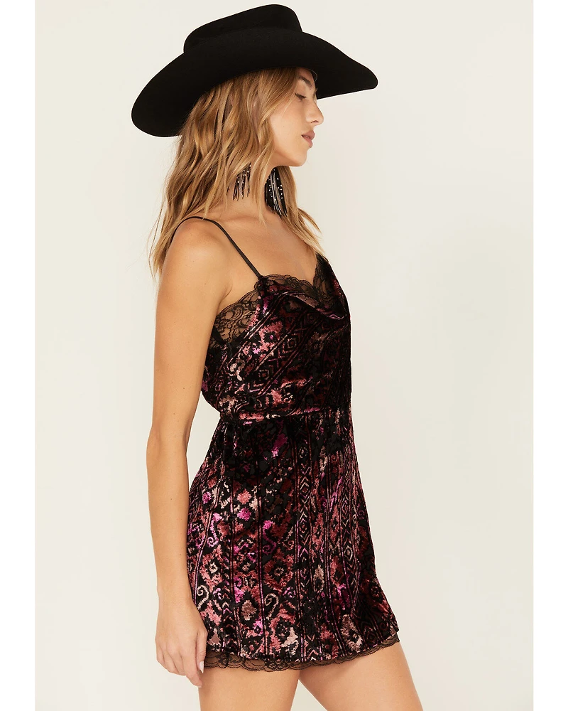 Idyllwind Women's Houston Cowl Neck Mini Dress