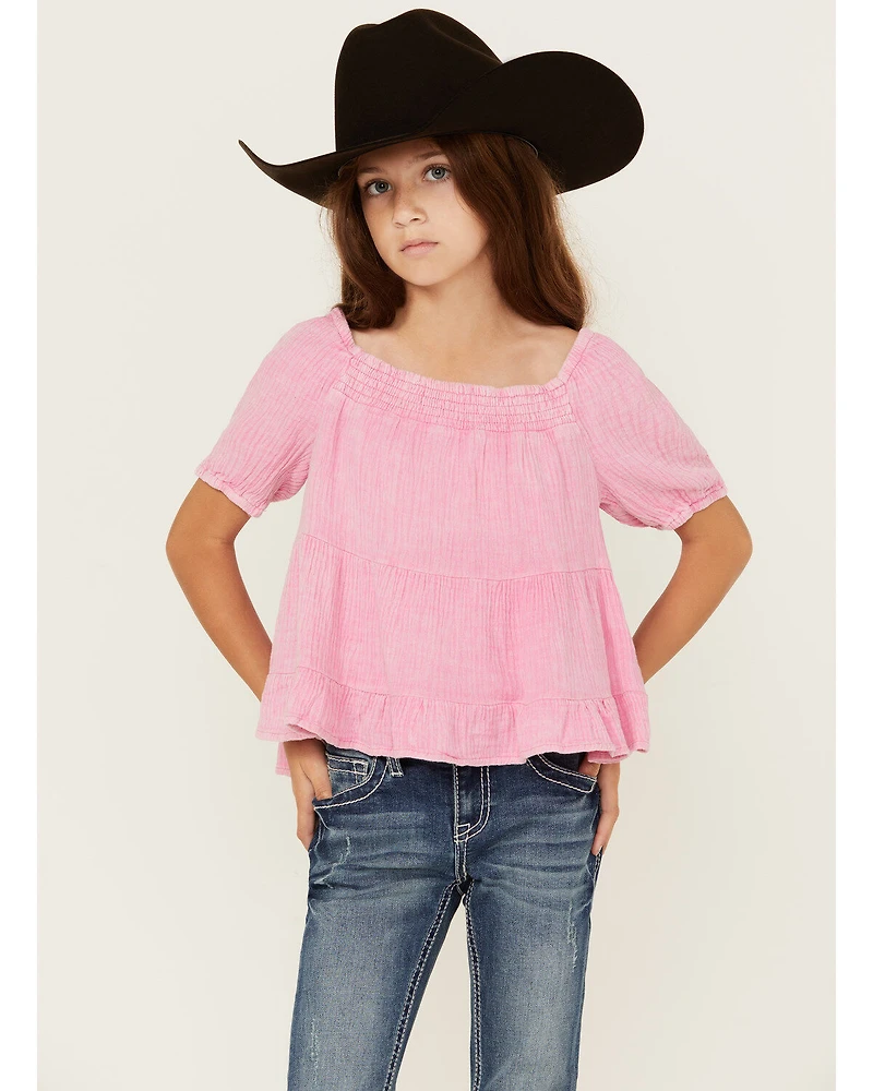 Hayden LA Girls' Puff Sleeve Top