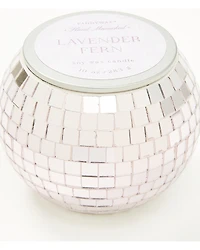 Paddywax Magique 10oz Lavender Fern Glass Disco Ball Candle