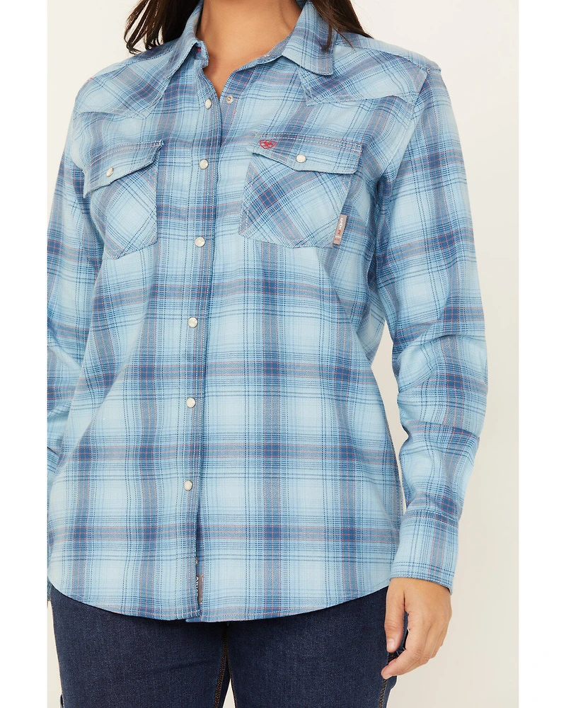 Ariat Women's FR Bonita Long Sleeve Snap Work Shirt