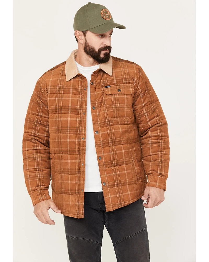 Brixton Men's Plaid Print Cass Jacket
