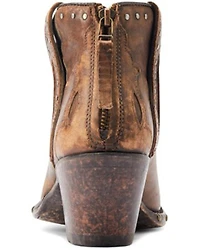 Ariat Women's Greenly Distressed Studded Booties - Snip Toe