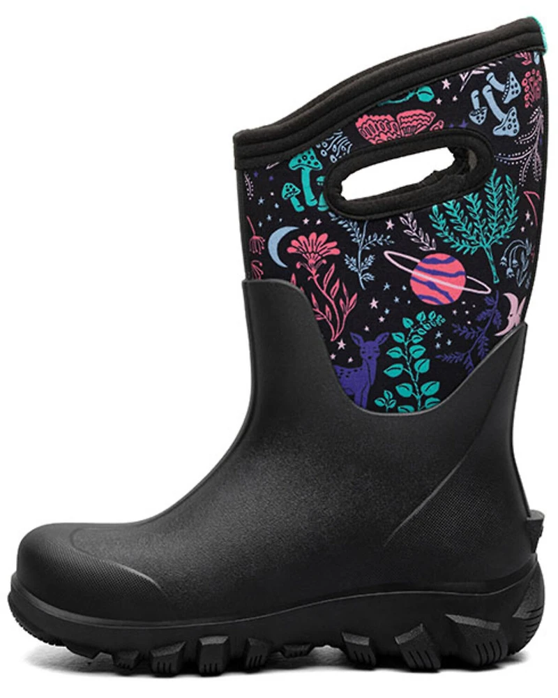 Bogs Girls' Classic Seamless Cosmic Forest Rubber Boots