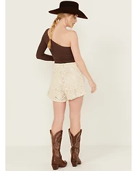 Miss Me Women's High Rise Crochet Shorts