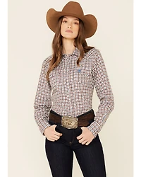 Cinch Women's Multi Geo Print Long Sleeve Pearl Snap Western Core Shirt