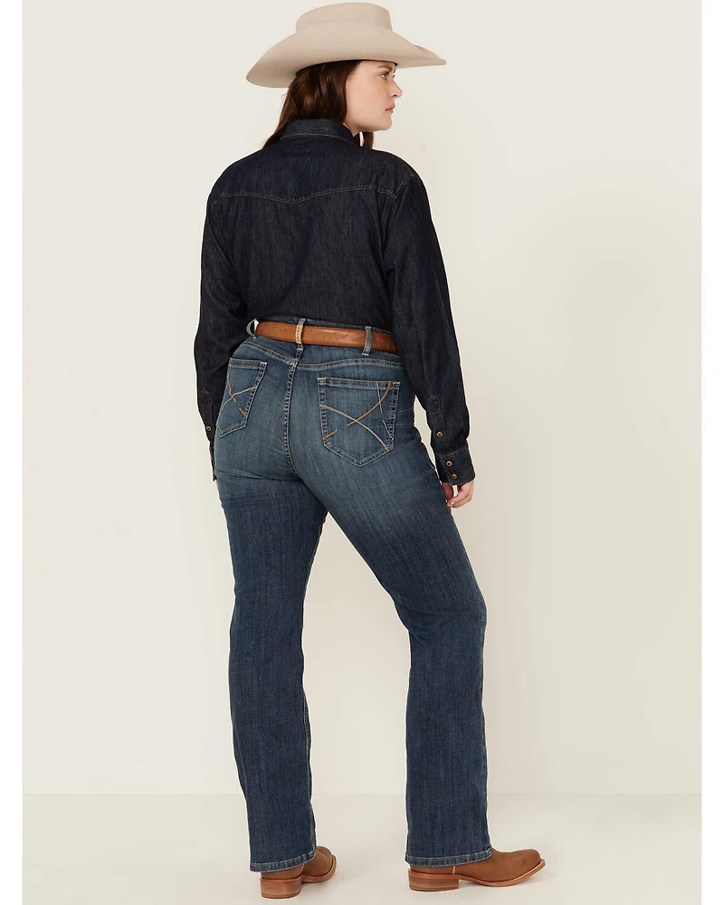 Ariat Women's Dark Wash Ella Bootcut Denim Jeans - Plus