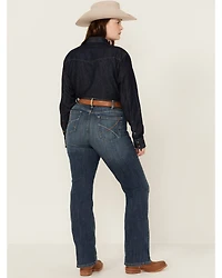 Ariat Women's Dark Wash Ella Bootcut Denim Jeans - Plus