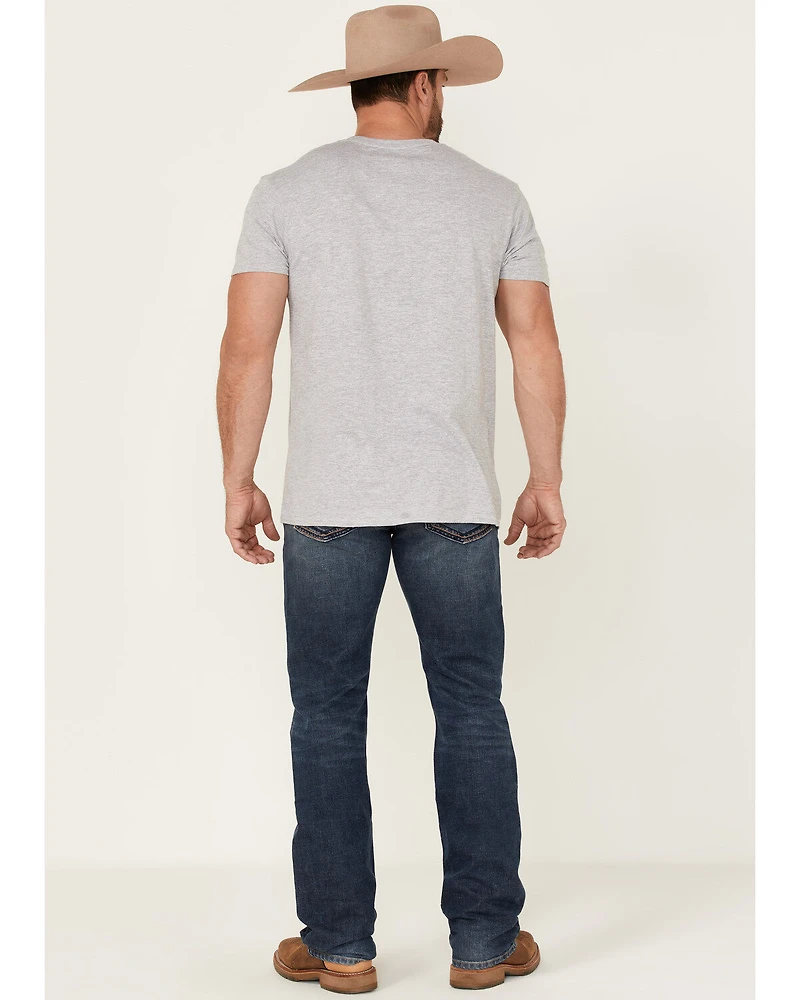 Moonshine Spirit Men's Corral Dust Wash Decker Slim Straight Stretch Denim Jeans