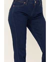 Wrangler Women's Dark Westward Mid Rise Bootcut Denim Stretch Jeans