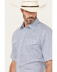 Wrangler 20X Men's Geo Print Short Sleeve Snap Stretch Western Shirt