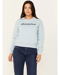 Dickies Women's Heavyweight Wordmark Crew Neck Fleece Sweatshirt