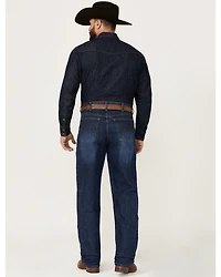 Cinch Men's Black Label Dark Wash Loose Fit Tapered Denim Jeans