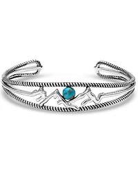 Montana Silversmiths Women's Pursue The Wild Another Mountain Turquoise Cuff Bracelet