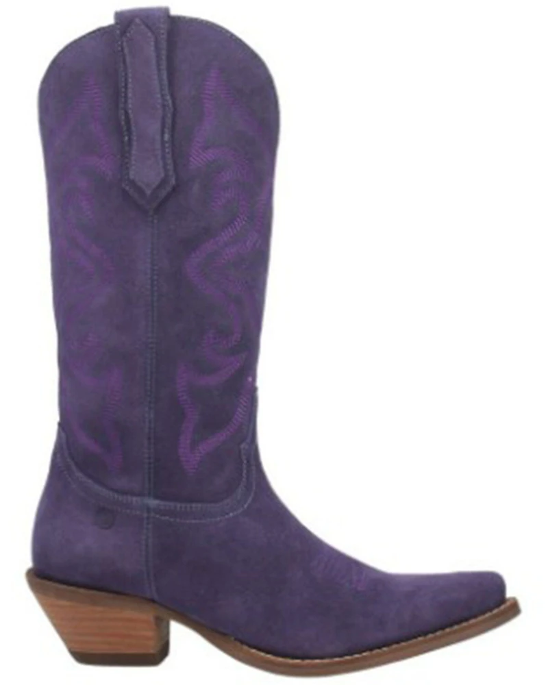 Dingo Women's Out West Suede Western Boots - Round Toe