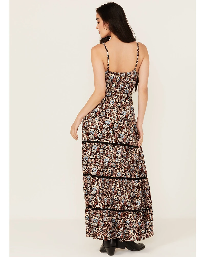Idyllwind Women's Floral Print Sleeveless Maxi Dress