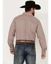 Panhandle Select Men's Printed Long Sleeve Pearl Snap Western Shirt
