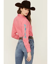 Ariat Women's Team Kirby Wrinkle Resistant Long Sleeve Button-Down Stretch Western Shirt