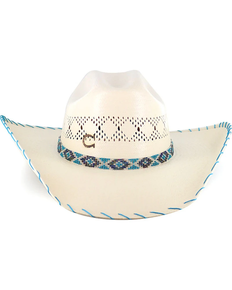 Charlie 1 Horse Girls' Straw Cowboy Hat