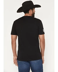 Grunt Style Men's Crossed Rifle Skull Short Sleeve Graphic T-Shirt