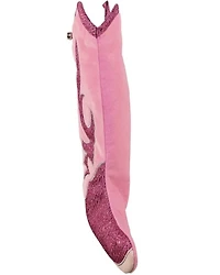 Kurt Adler Velvet and Metallic Cowboy Boot Stocking