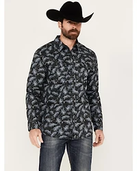 Moonshine Spirit Men's Kaanapali Floral Print Long Sleeve Snap Western Shirt