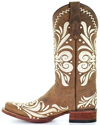 Circle G Women's Embroidery Western Boots - Square Toe