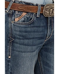 Ariat Boys' Medium Wash B4 Relaxed Bootcut Denim Jeans