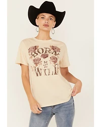 Cleo + Wolf Women's Born To Be Wild Short Sleeve Graphic Tee