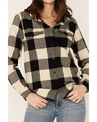 United By Blue Women's Plaid Print Responsible Button Down Western Flannel Shirt