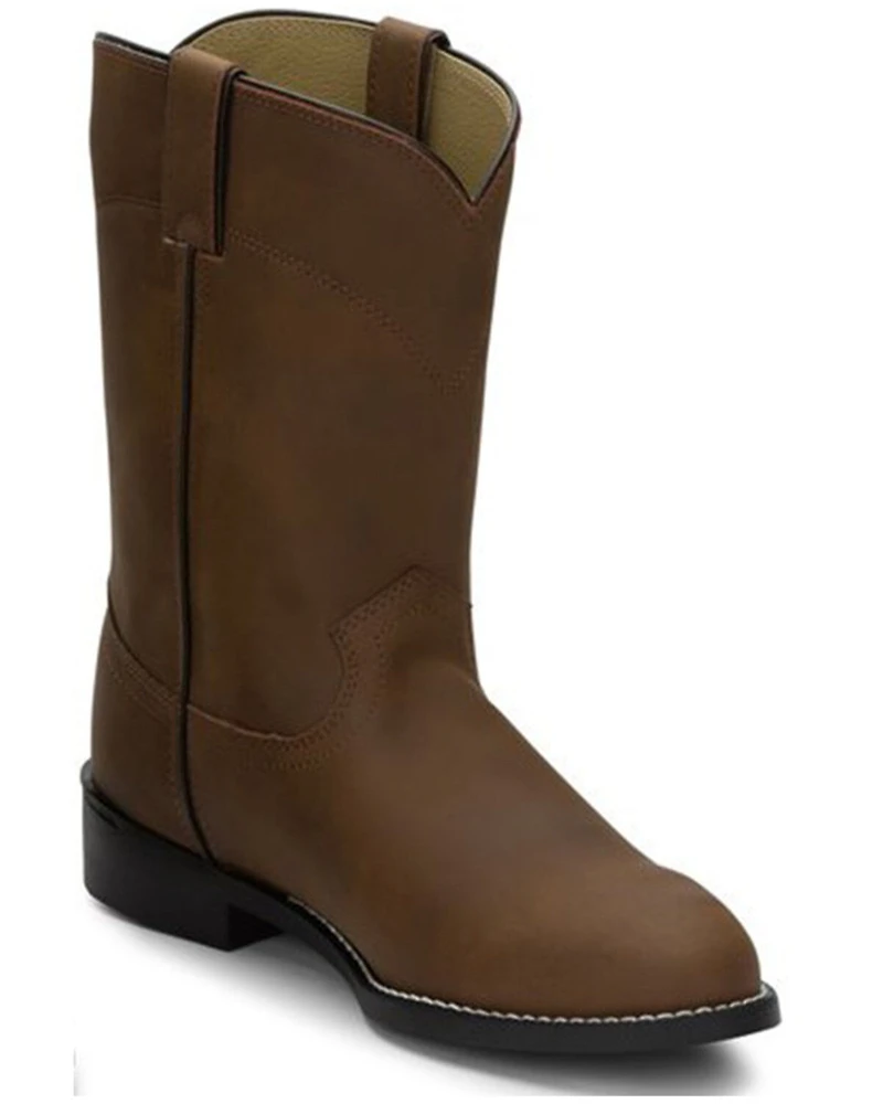 Justin Men's Basics Roper Western Boots - Medium Toe