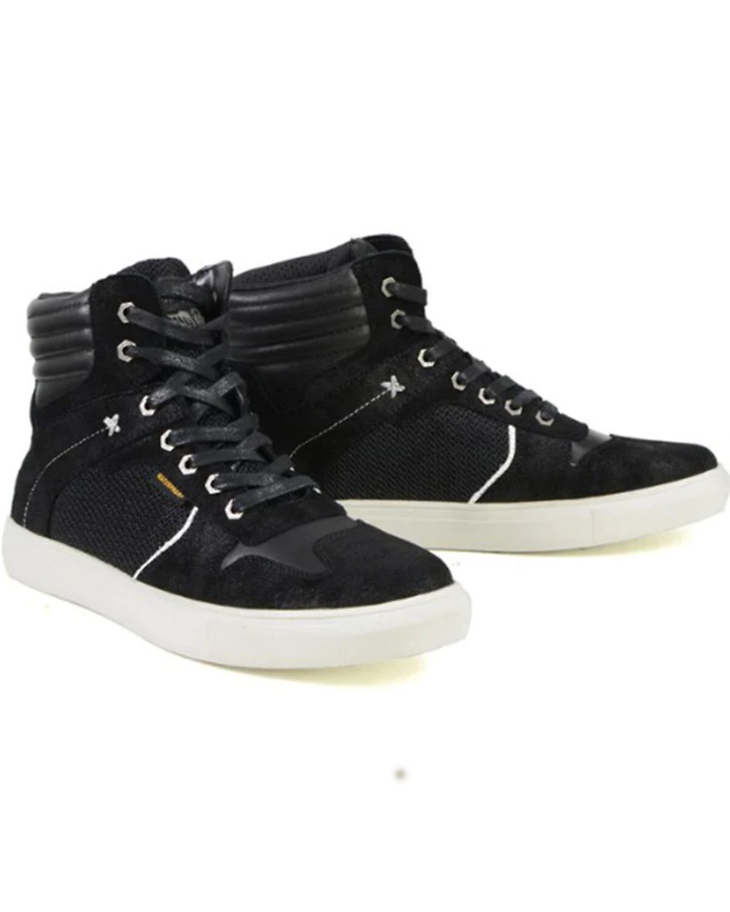 Milwaukee Leather Men's Reinforced Street Riding Waterproof Shoes - Round Toe
