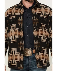 Pendleton Men's Bay City Multicolored Print Snap Sherpa Lined Jacket