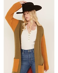 Revel Women's Color Block Duster Cardigan