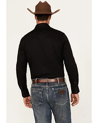Rock & Roll Denim Men's Mexico Flag Embroidered Logo Long Sleeve Snap Stretch Western Shirt
