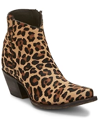 Tony Lama Women's Anahi Wildcat Fashion Booties - Snip Toe