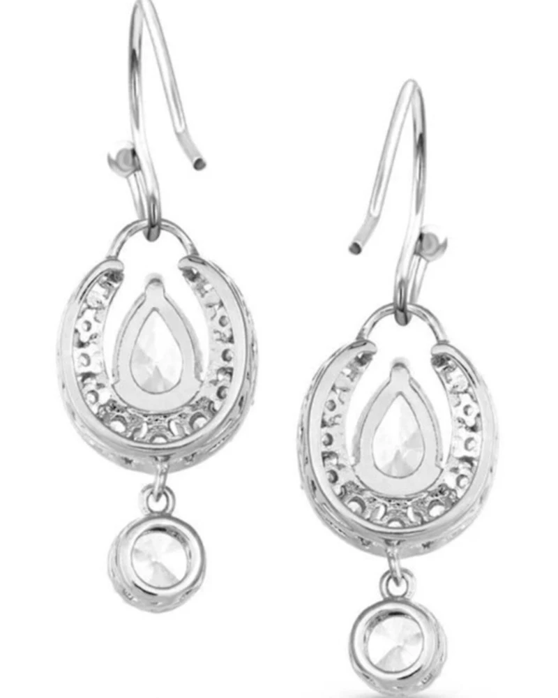 Montana Silversmiths Women's Frozen Dew Drops Crystal Earrings