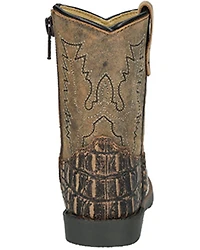 Smoky Mountain Toddler Boys' Autry Caiman Print Western Boots - Broad Square Toe