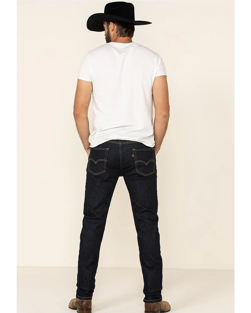 Levi's Men's 502 Dark Hollow Rinse Tapered Stretch Regular Straight Leg Jeans